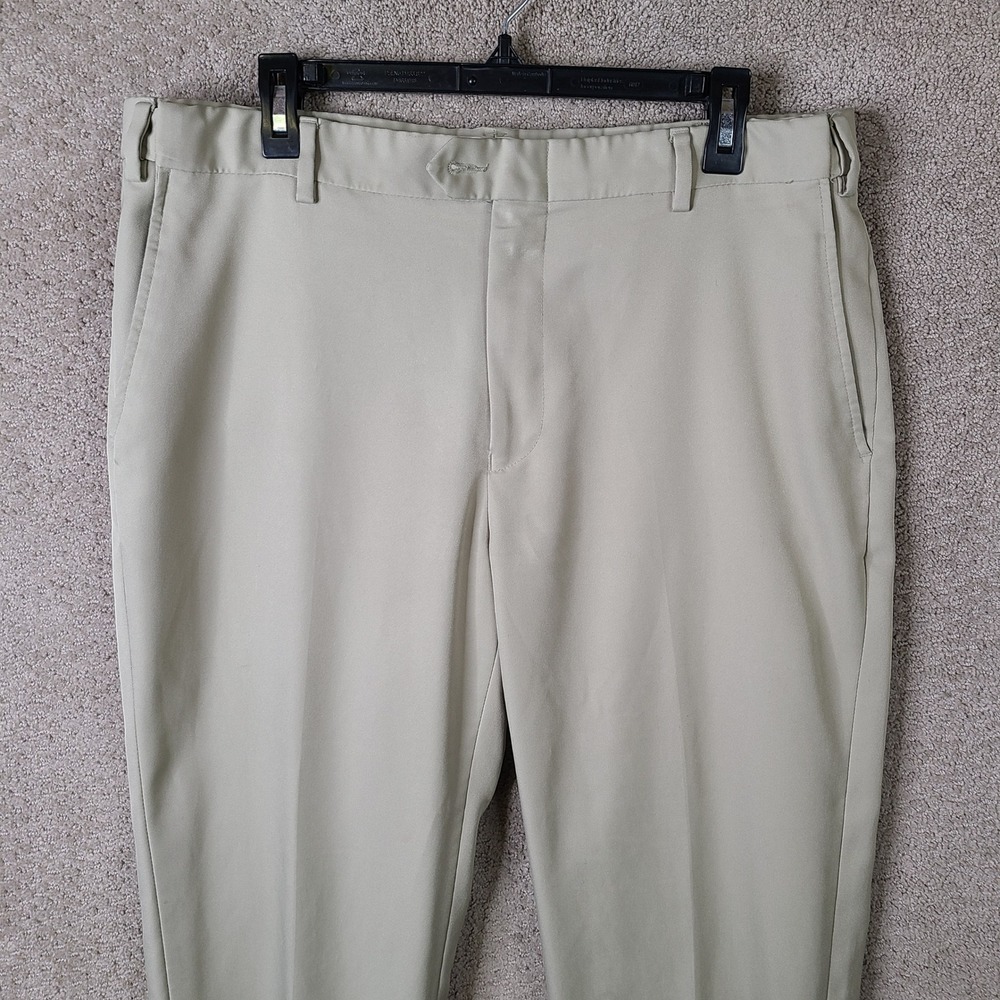 Jos A Bank Traveler Pants Mens 36x32 Beige Tailored Fit Dress Trouser Slacks - Picture 2 of 11